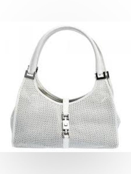 Gucci 2000-2015 Calfskin Perforated Jackie Bardot Shoulder Bag